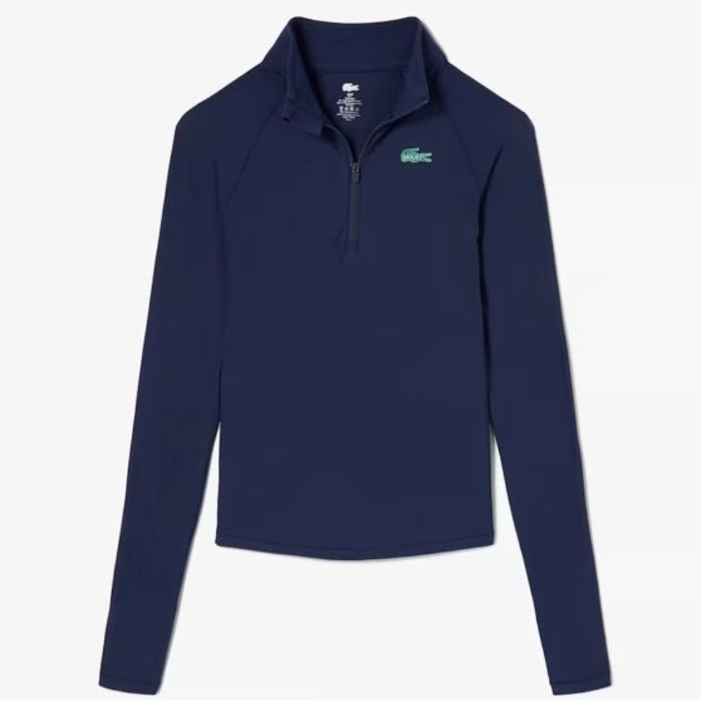 NEW LACOSTE X BANDIER HALF ZIP NAVY SMALL